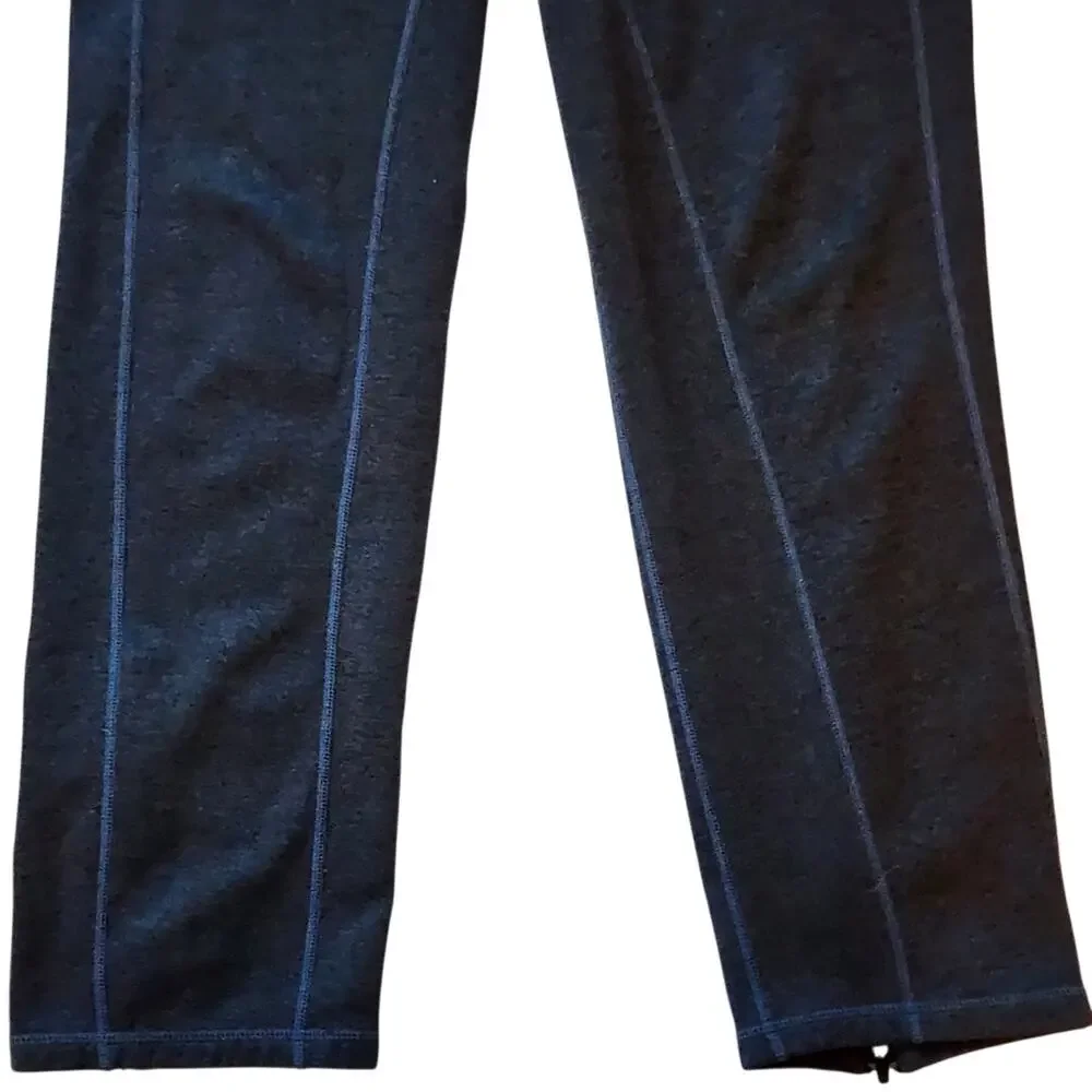 Nike Womens Therma-Fit Athletic Sweatpants Size S Gray Slim Straight Zip Ankles